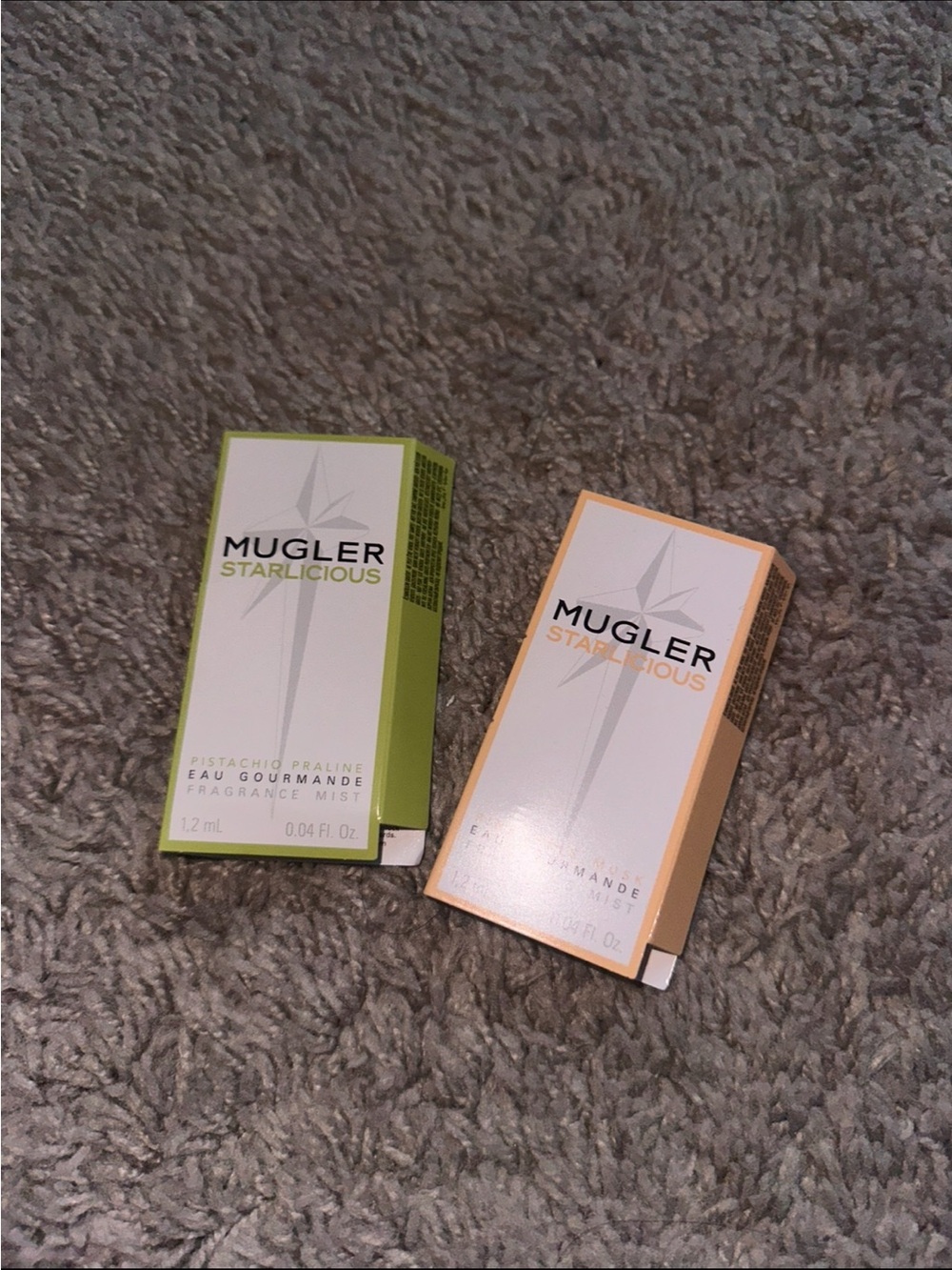 MUGLER Starlicious bundle sample duo 💚🧡- Pistachio Praline (Green)